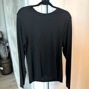 LULULEMON MENS BLACK LONG SLEEVE TEE MEDIUM GREAT CONDITION!